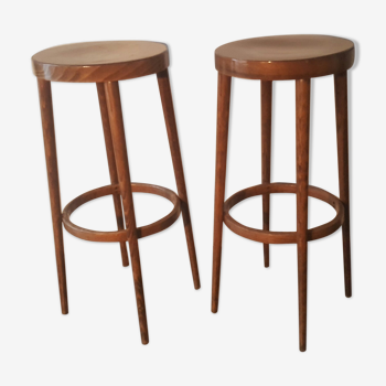 Pair of Baumann bar stools