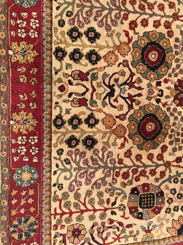 Ancient French rug   handmade 200x 300cm