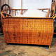 Rattan bench chest
