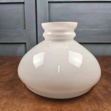 Large vintage white opal glass globe – Retro pendant lampshade