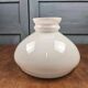 Large vintage white opal glass globe – Retro pendant lampshade