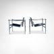 Fauteuil vintage LC1 par Le Corbusier et al pour Cassina, ensemble de 3
