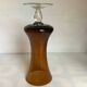 Smoked yellow glass vase