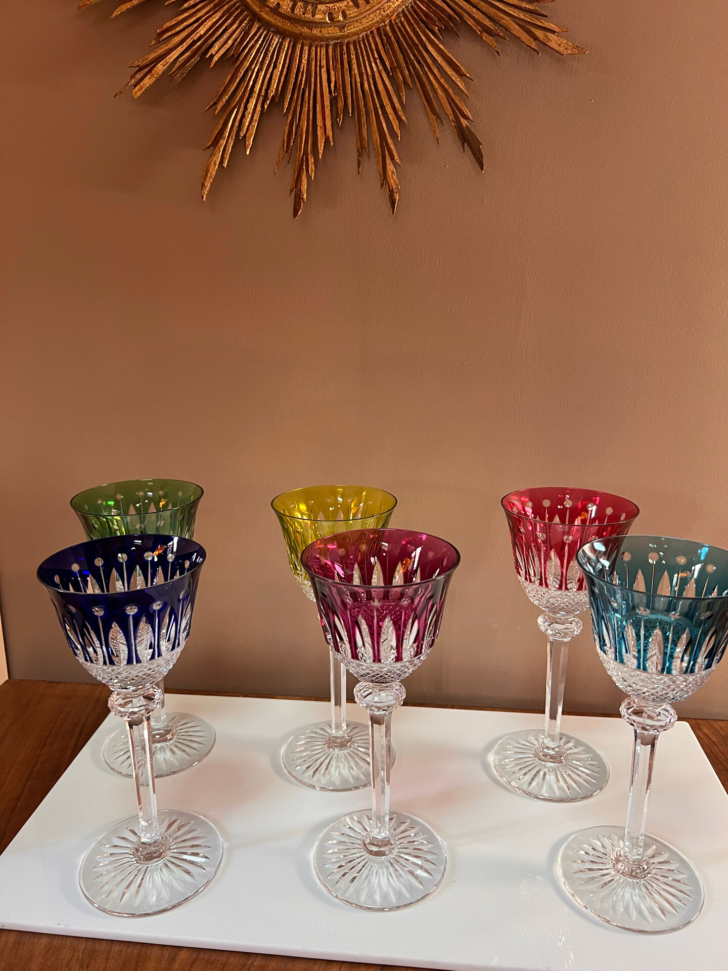 6 verres à vin en cristal Saint Louis