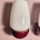Pair of vintage Italian Greggio Space Age wall lights 60/70 opalines Made