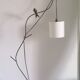 Hirondelle floor lamp by Patrice Gruffaz steel and bronze