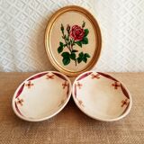 Set of 2 vintage Badonviller France Pornichet dishes