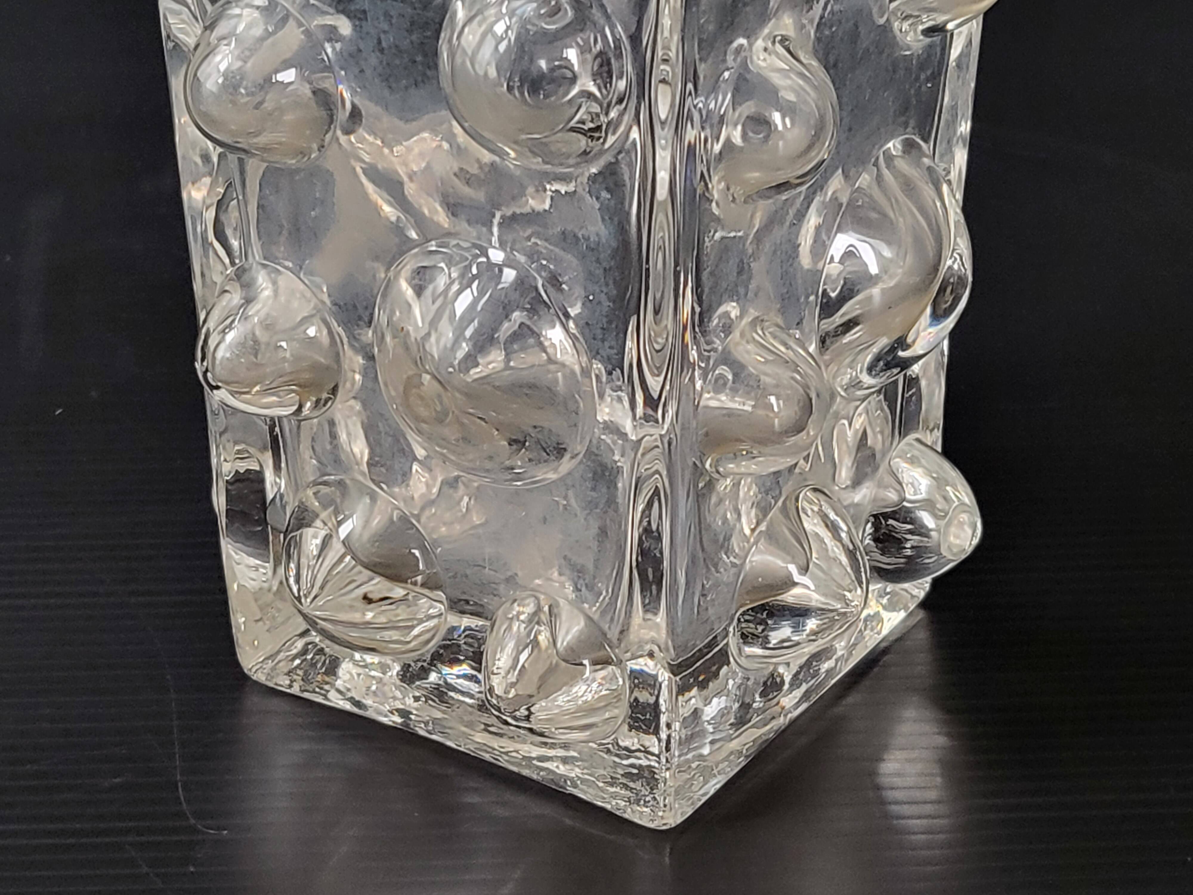 Vintage 1970 glass vase