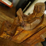 Wooden bookends