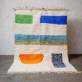 Beni Ouraine handwoven rug, traditional style, size 200 x 300 cm