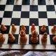 Chess game trays and coins