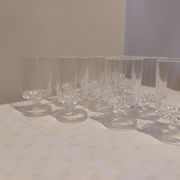 10 crystal liqueur glasses
