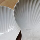 Coquilles Saint Jacques porcelaine blanche Apilco