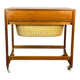 Rollable sewing box by BR Gelsted Denmark, teak, vintage from the 60s