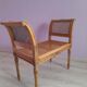 Banquette cannée début 20ème siècle