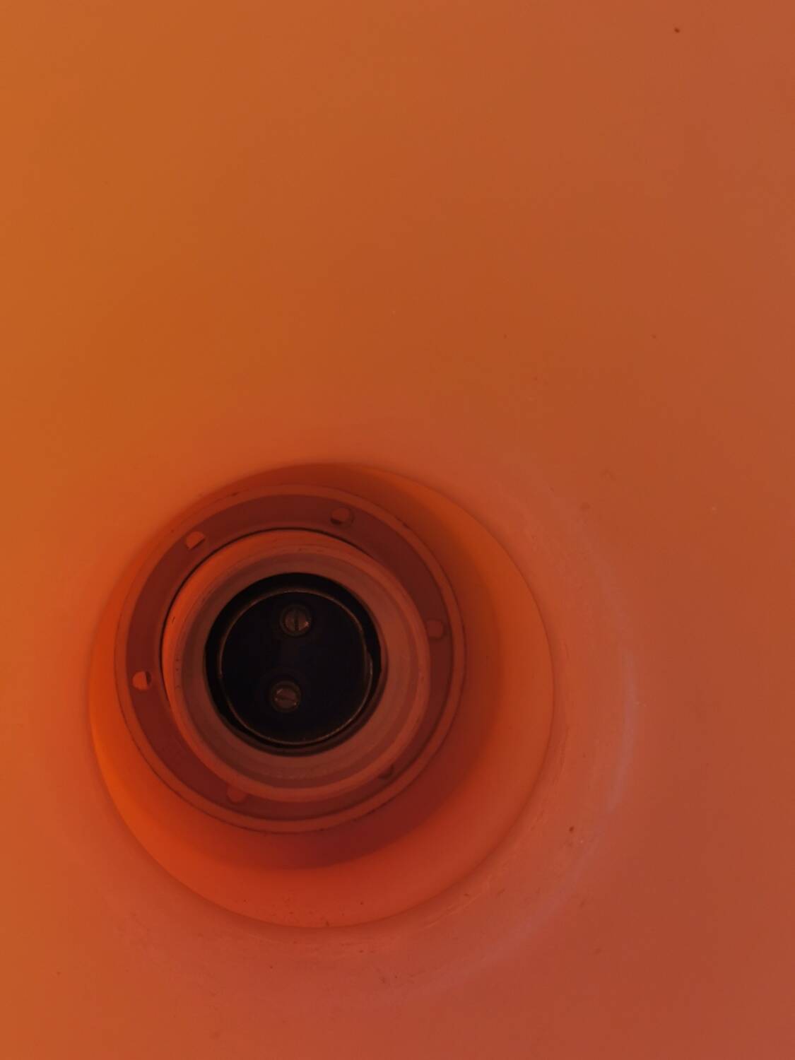 Vintage space age glass pendant light, Peill and Putzler