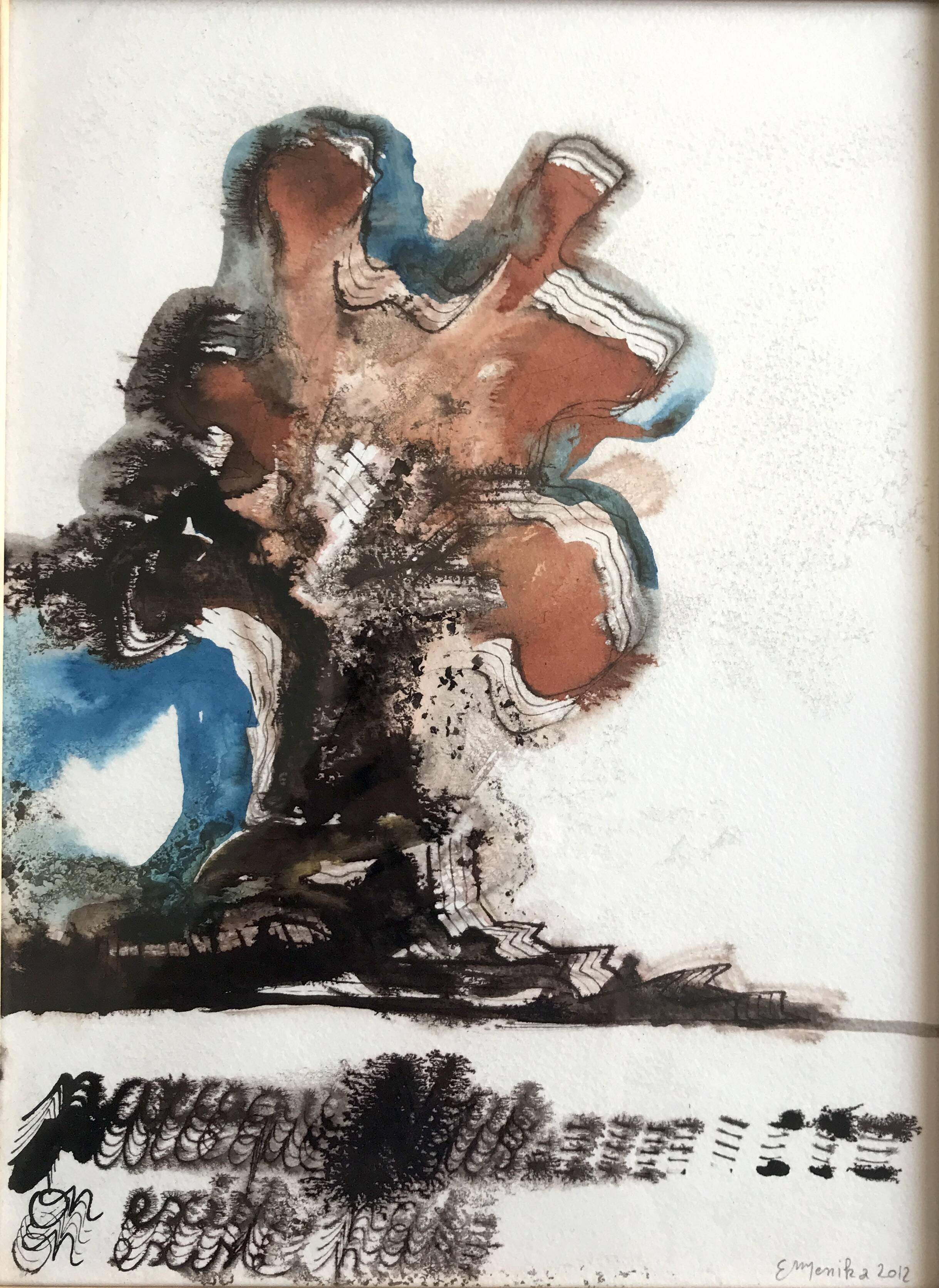 Emmanuelle messika, untitled iii, 2012. ink on paper signed in pencil