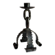 Brutalist metal candle holder