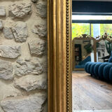 Louis-Philippe gilded fireplace mirror (trumeau style)