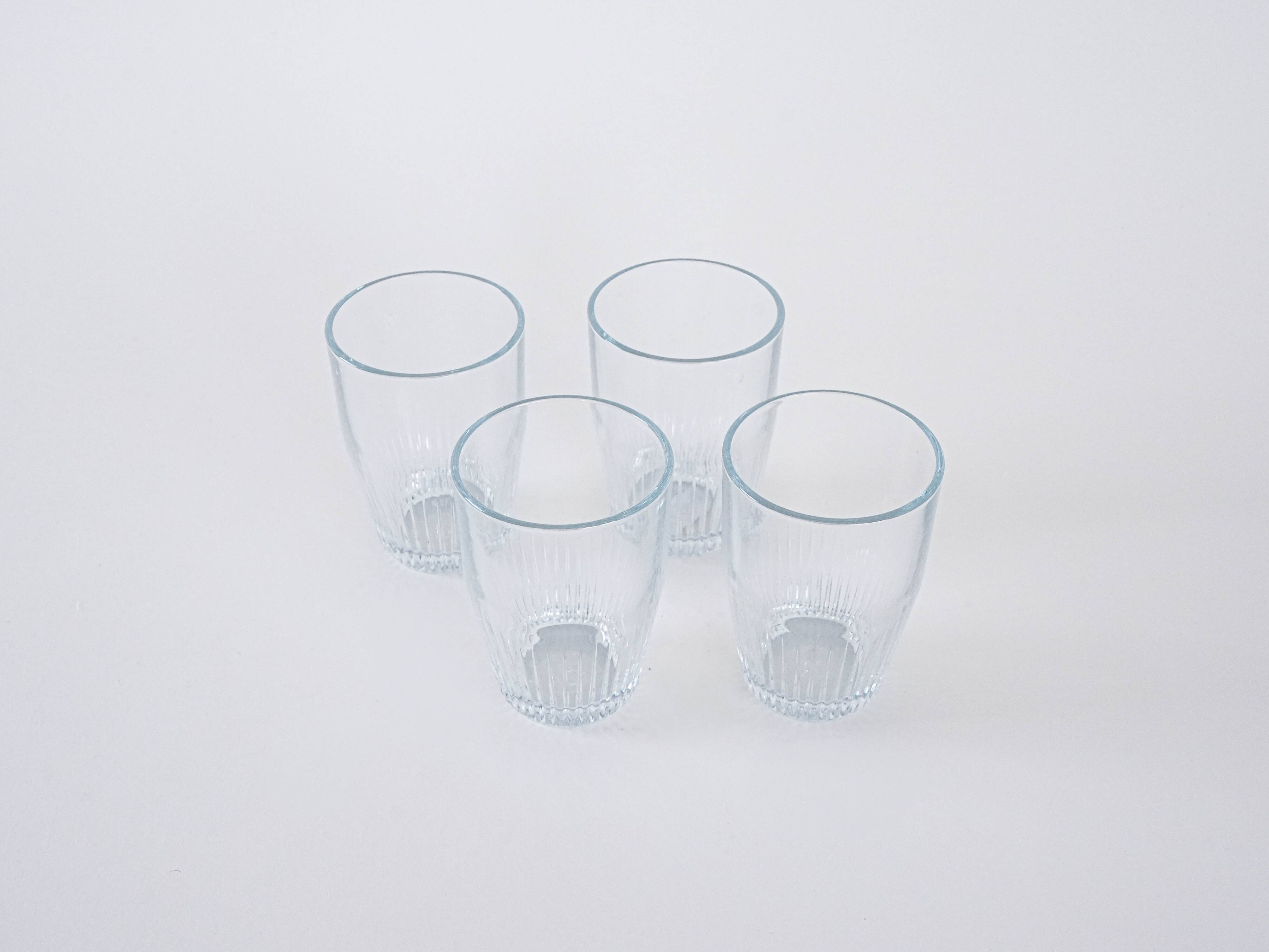 Set of four glasses, Danish design, 1970s, manufactured in Denmark