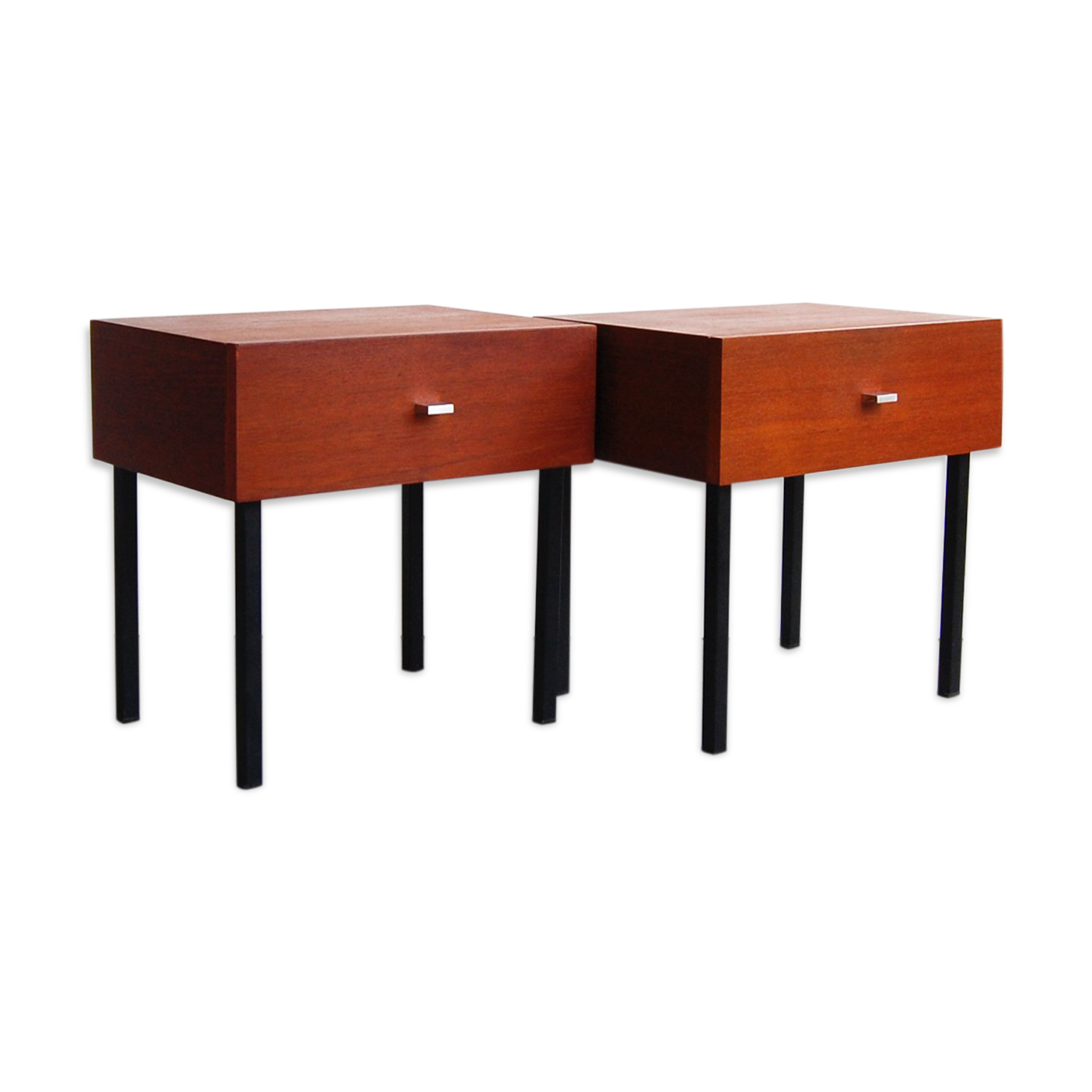 Pair of bedside tables by Pierre Guariche for Meurop