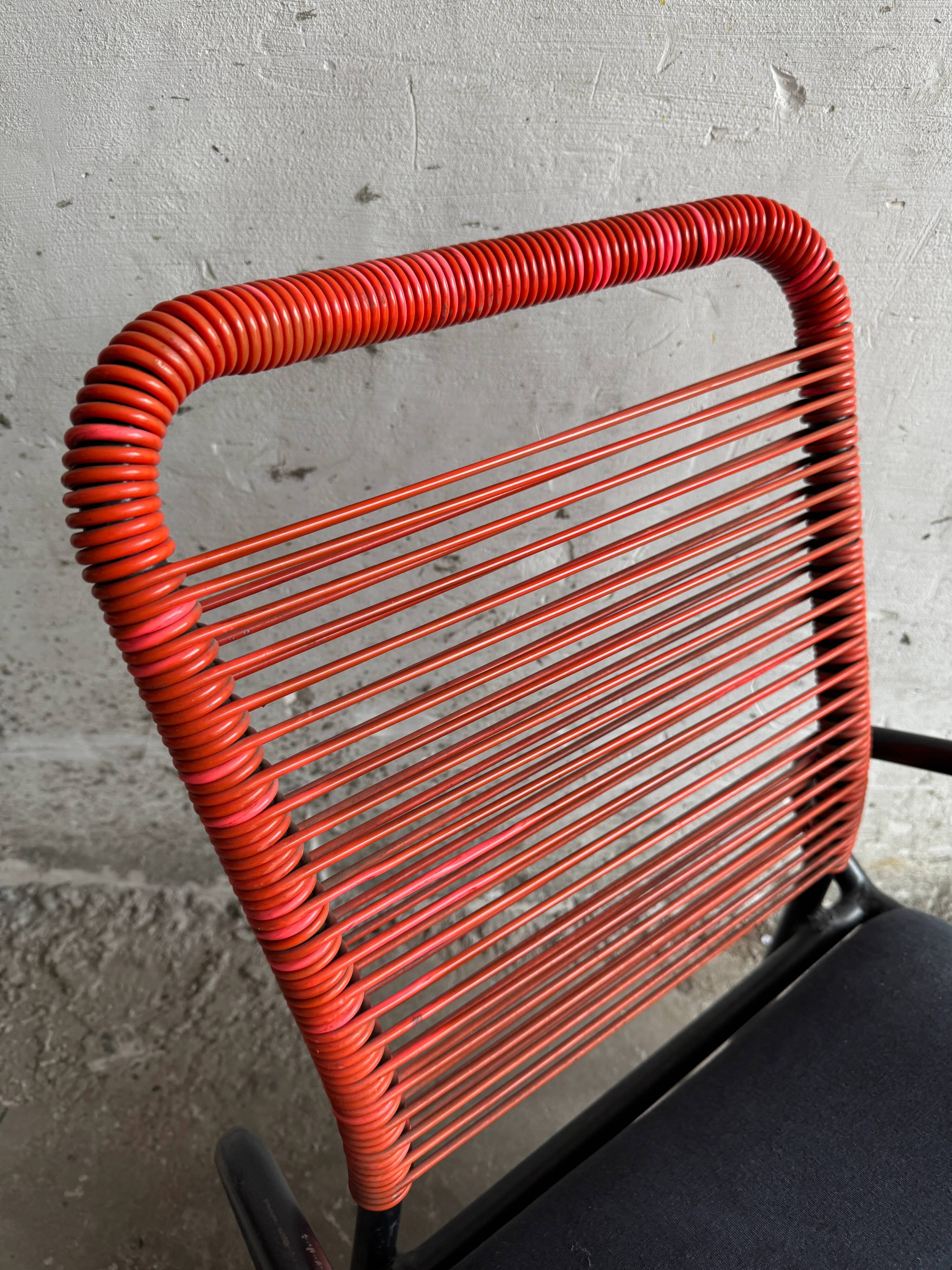 Vintage Scoubidou armchair – French design from the 1950s
