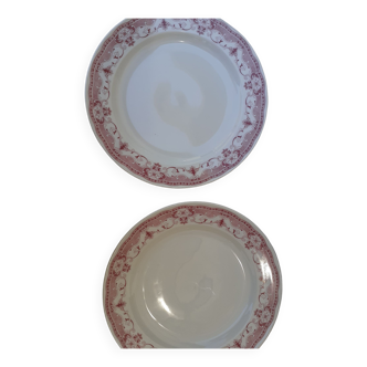 2 plate flat porcelain Shonwald