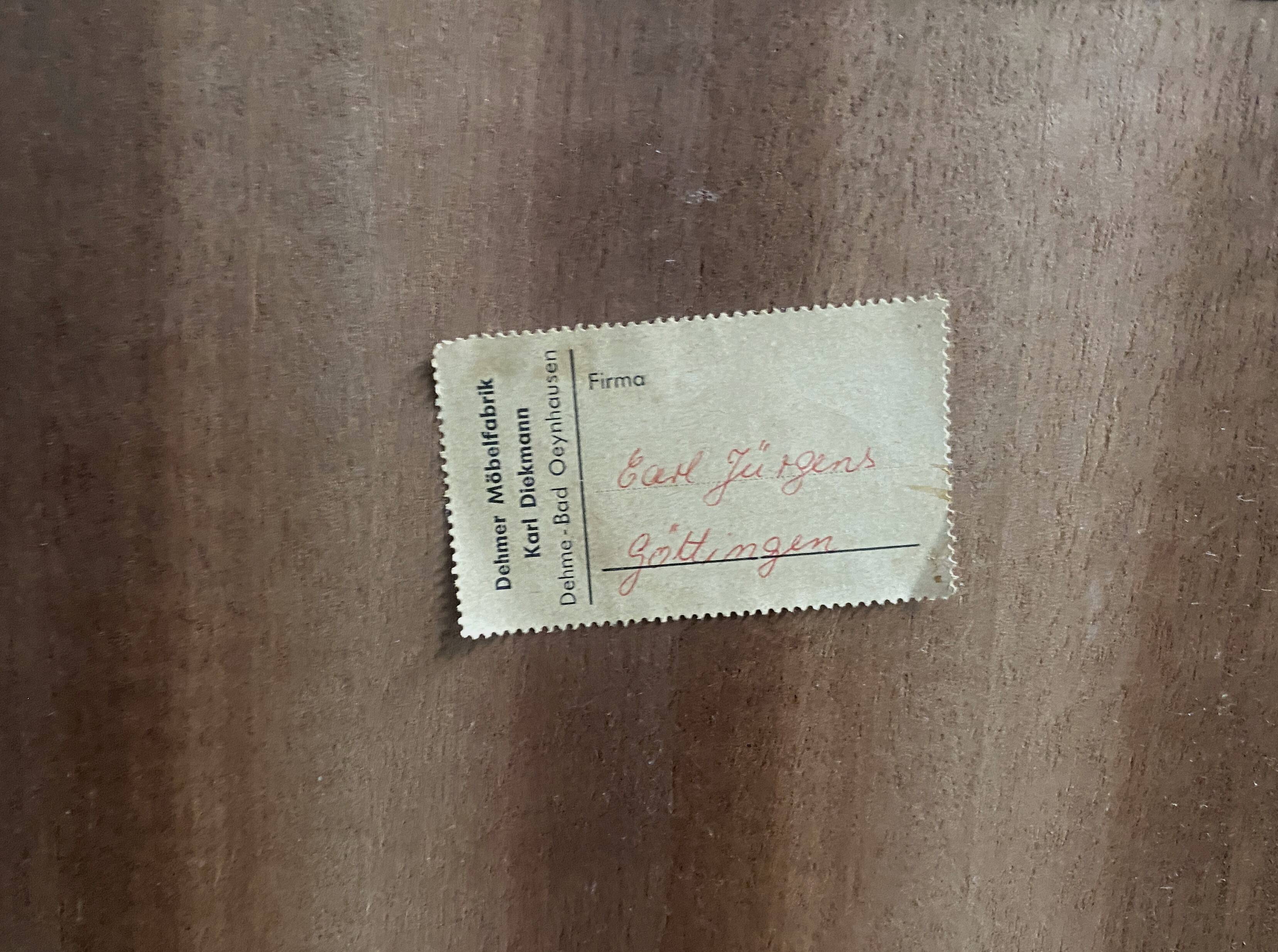 wood sideboard 1960s 2 doors and 4 drawers in the middle