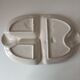 Plat de service barbotine