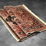 Vintage Hand-Woven Oriental Middle Eastern Zanjan Hamadan Rug, 1960s