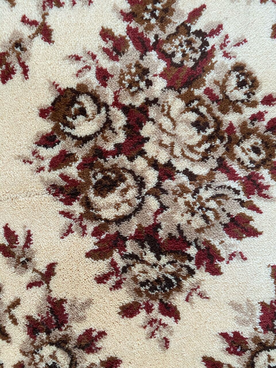 Aubusson-style mechanical carpet in 67x135 cm wool