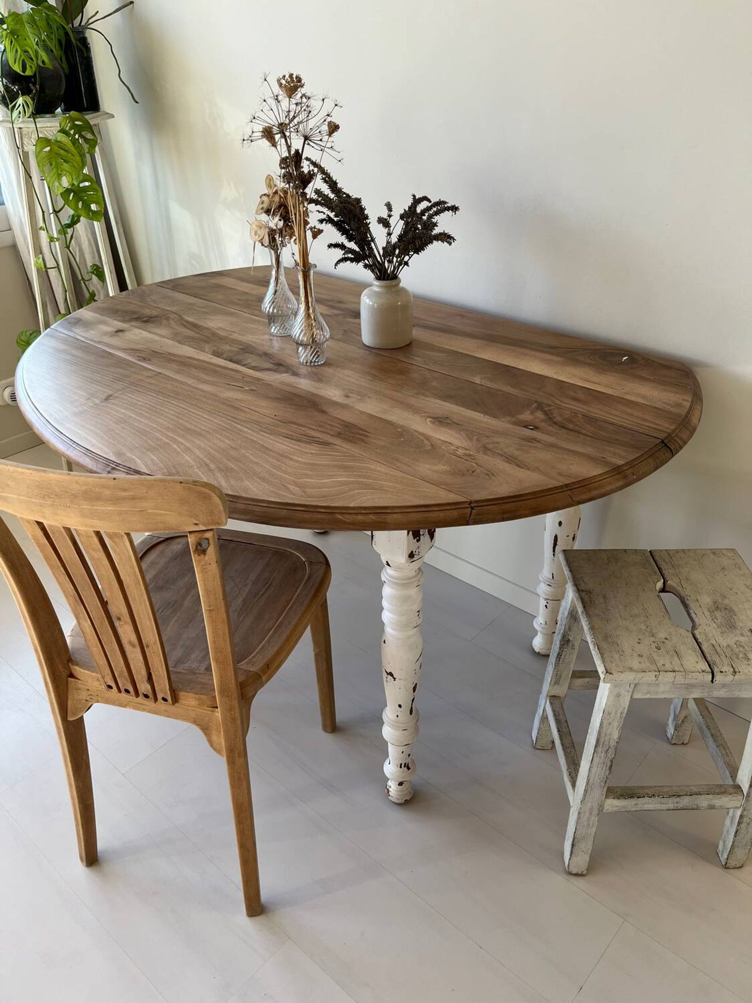 Antique drop-leaf table