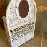 Vintage wicker shelf