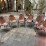 6 chaises Les Arcs Dalvera- Années 60