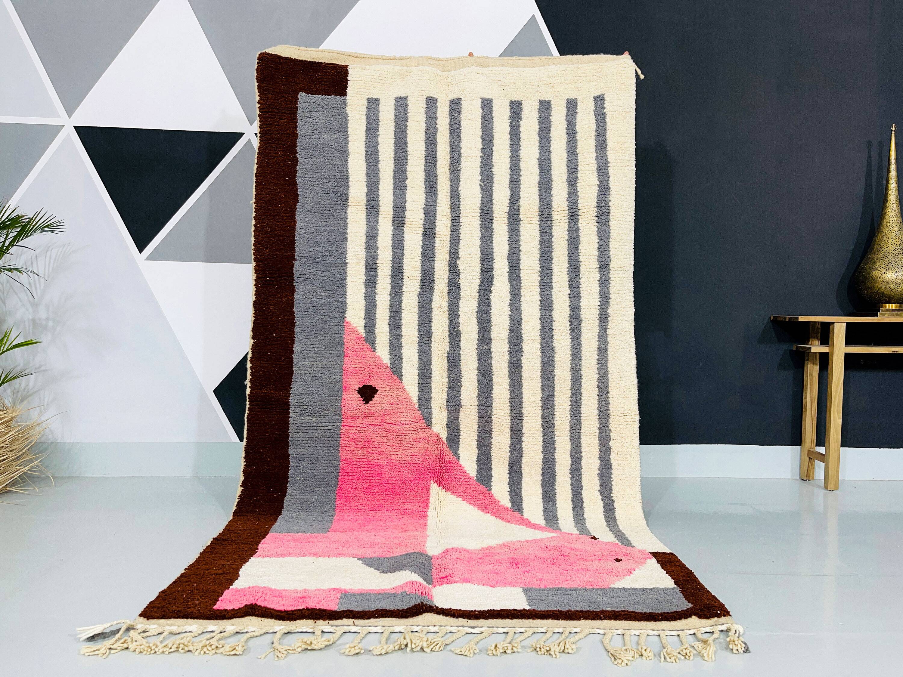 Handmade artisanal Berber rug 2.5x1.5 m