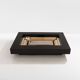 Lacquered brass and chrome coffee table by Alain Delon for Maison Jansen, 1972