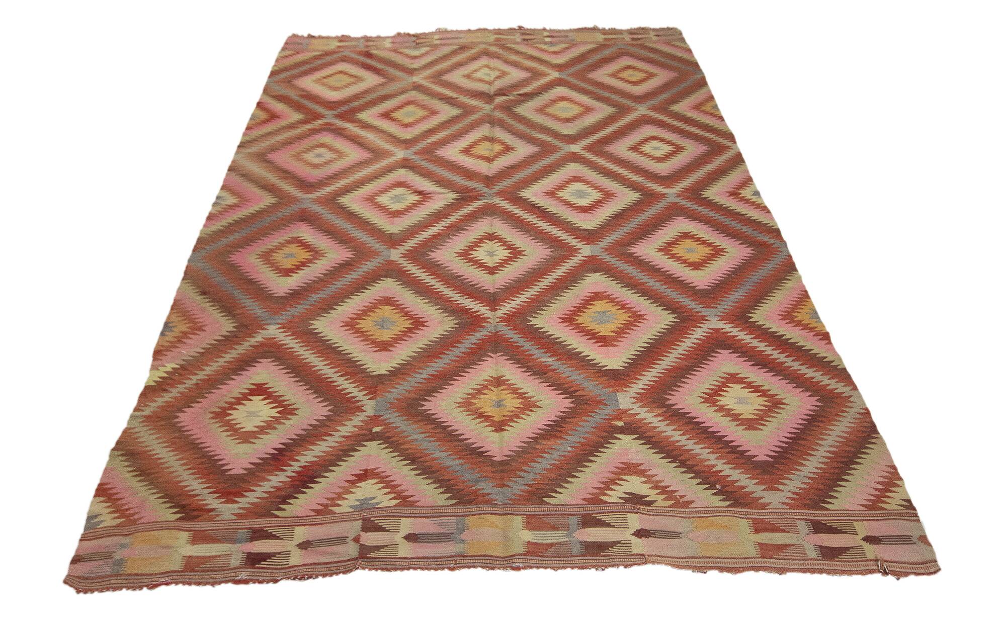 Turkish kilim rug, 241x164 cm, n-41.