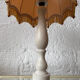 1970s alabaster column lamp