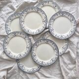 8 flat ironware plates “Balzac” Choisy le Roi