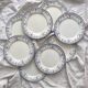 8 assiettes plates en terre de fer « Balzac » Choisy le Roi