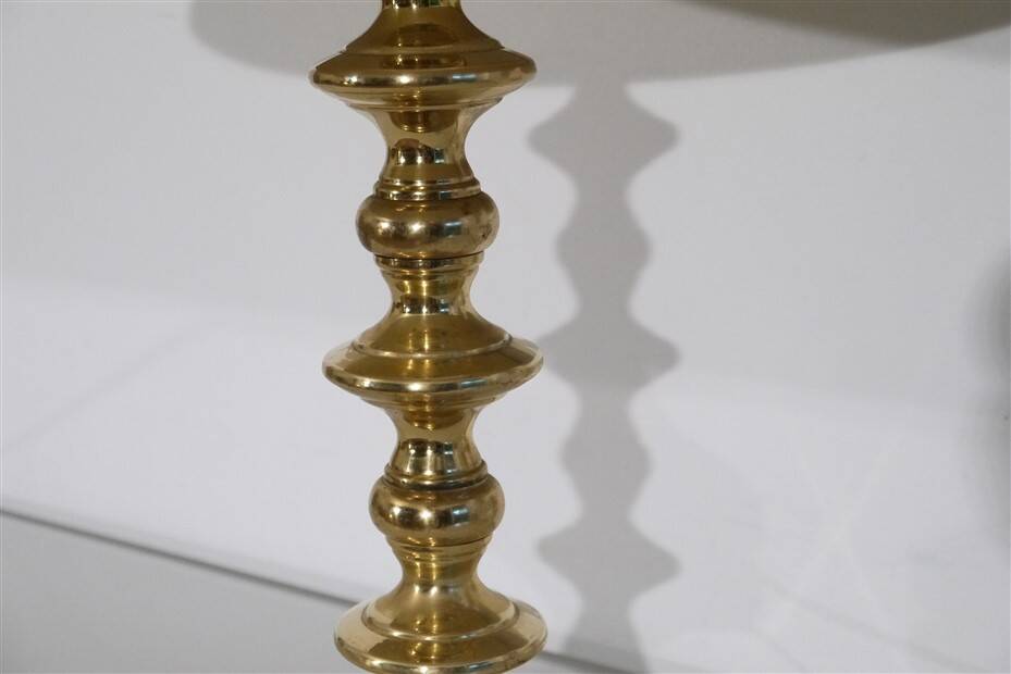 Scandinavian brass lamp 1970