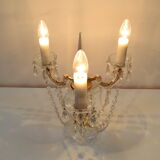 Lampe de table en verre cristal du milieu du siècle par kamenicky Senov, années 1960.