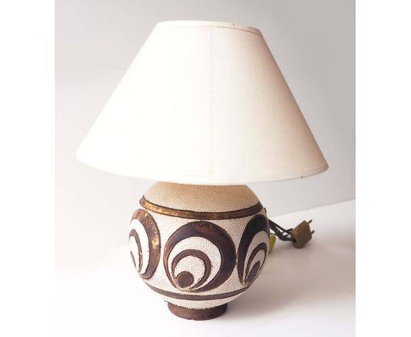 Art Deco ceramic ball lamp