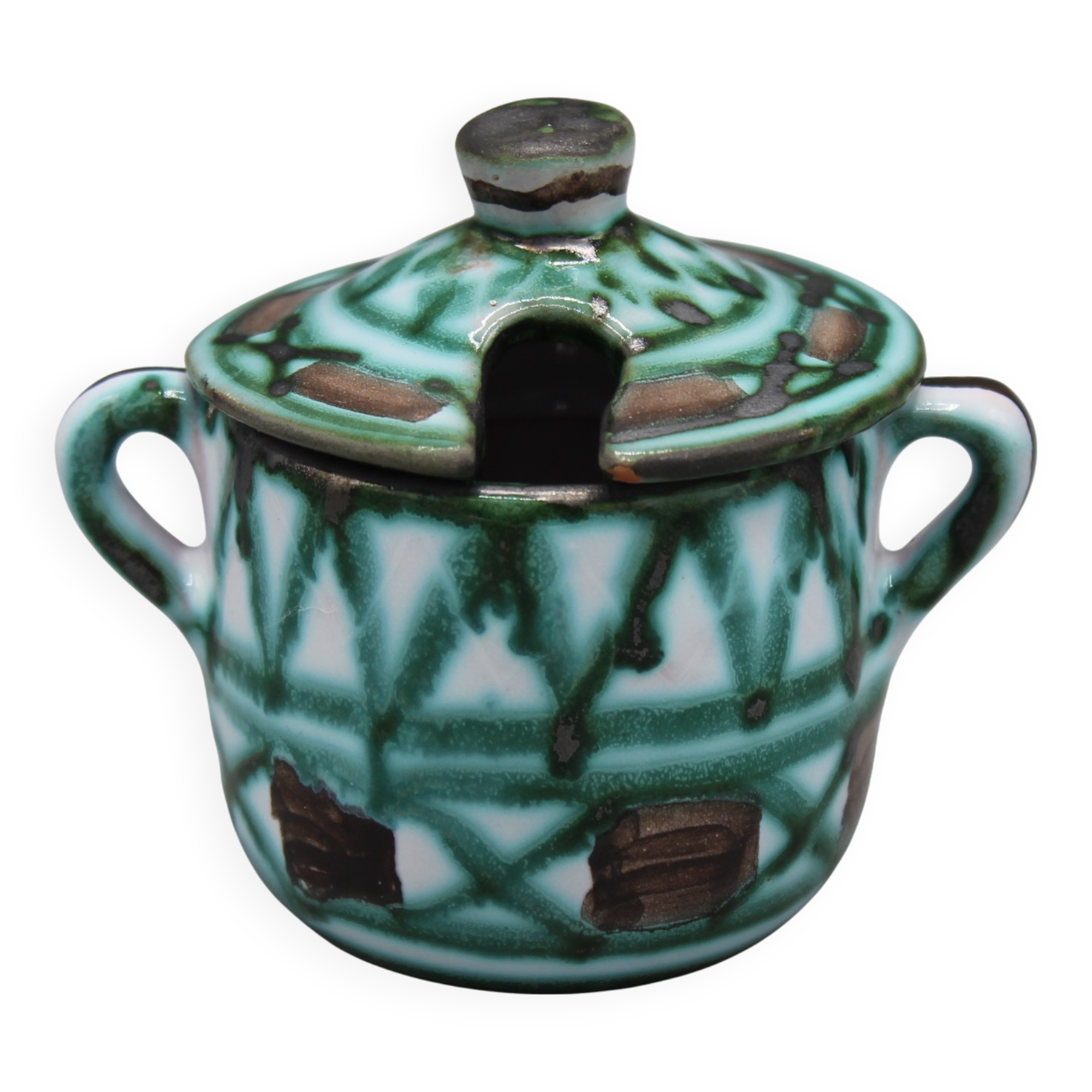 Vintage ceramics - vallauris mustard pot robert picault