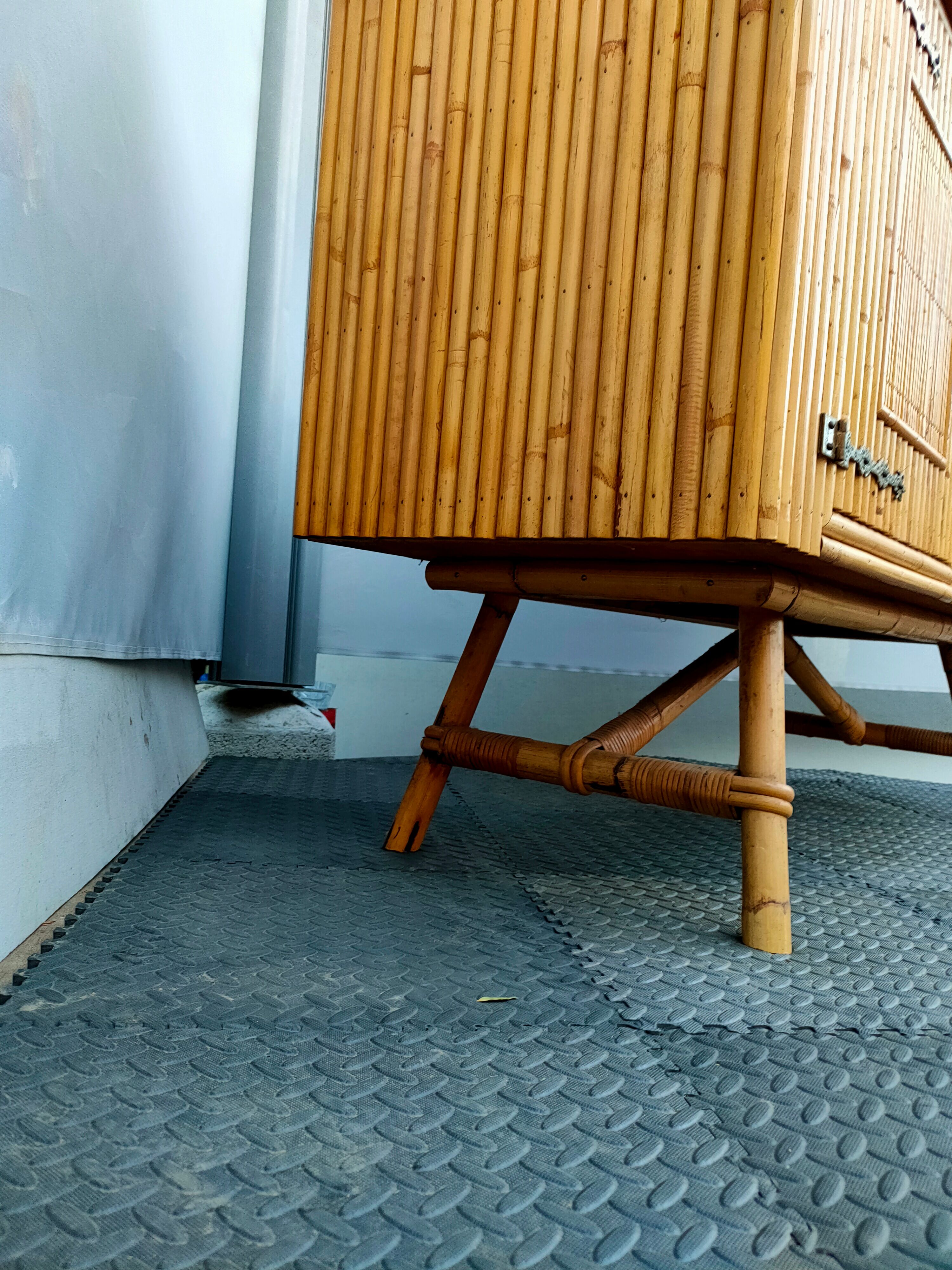 Vintage bamboo 50s enfilade French work