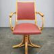 Ligna Adjustable Swivel Office Chair, Czechoslovakia, 1950s