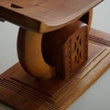 Ashanti stool from West Africa, carved from hardwood, 20th century.