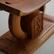 Ashanti stool from West Africa, carved from hardwood, 20th century.
