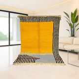 Tapis en laine pure fait main traditionnelle taille 1,4/2,6 m