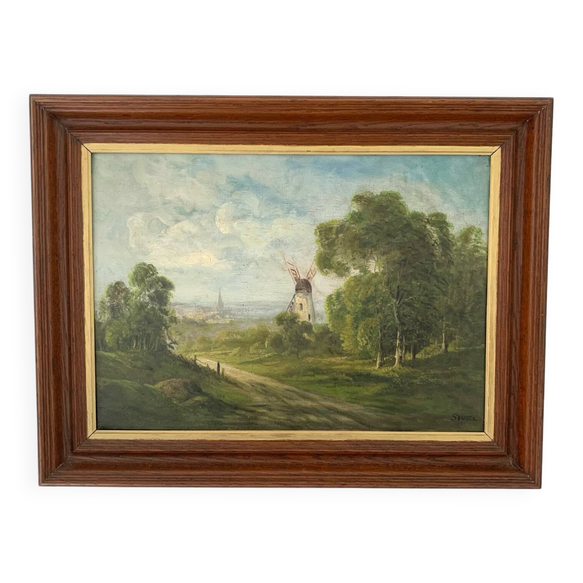 Oil on canvas from the beginning of the 20th century by Sivel